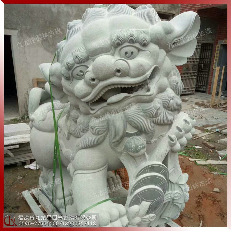 獻錢石獅子